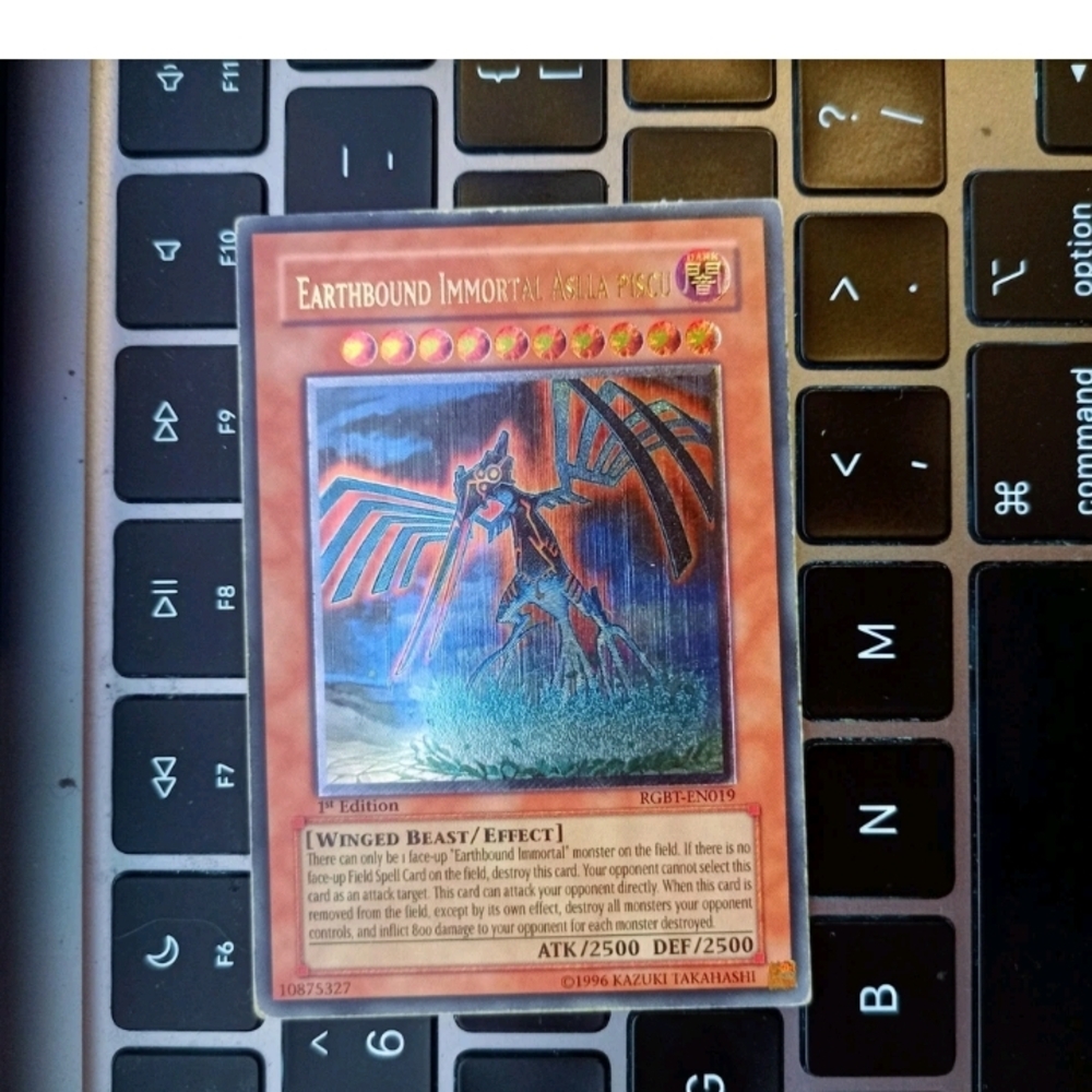 Yu-Gi-Oh Earthbound Immortal Aslla Piscu Ultra Rare Raging Battle LP RGBT-EN019